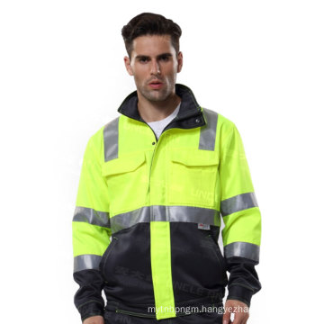 Customized logo high visibility reflective safety protective jacket